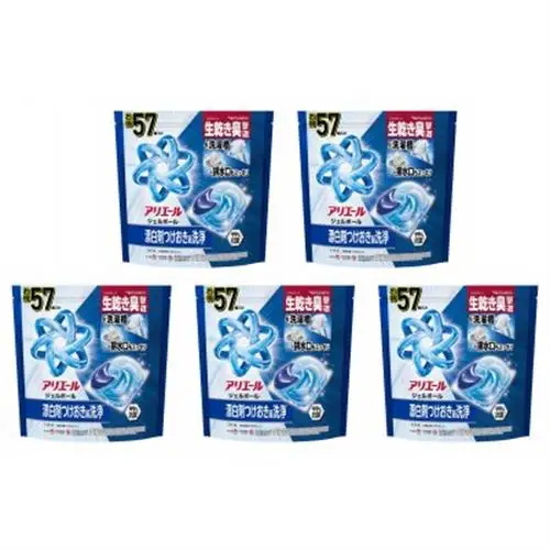 P＆G　アリエールジェルボールプロ　つめかえメガジャンボサイズ(57個入り)×5個_雑貨・日用品 洗剤 日用品 _【1591396】