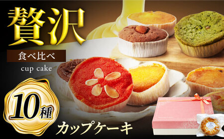 10種セット カップケーキ ひと箱で贅沢食べ比べ！ 【菓子工房オアシス】 焼き菓子 ギフト 焼き立て[MGF003]