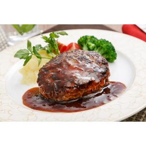 落合務監修 牛肉100％のハンバーグ130g×6個と黒トリュフソース180g