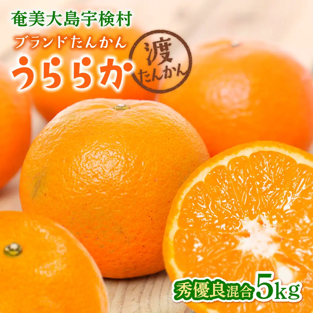 【予約・数量限定】2027年2月～出荷予定《ブランドたんかん》うららか 光センサー 秀優良品 M~2Lサイズ混合 奄美大島産たんかん5kg 渡タンカン農園 もぎたて 旬をお届け