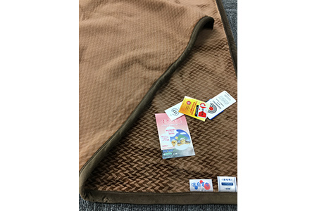 C.R.P加工毛布　クロスマイヤー毛布　シングルサイズ　ブラウン　1枚　11701柄 [0626]