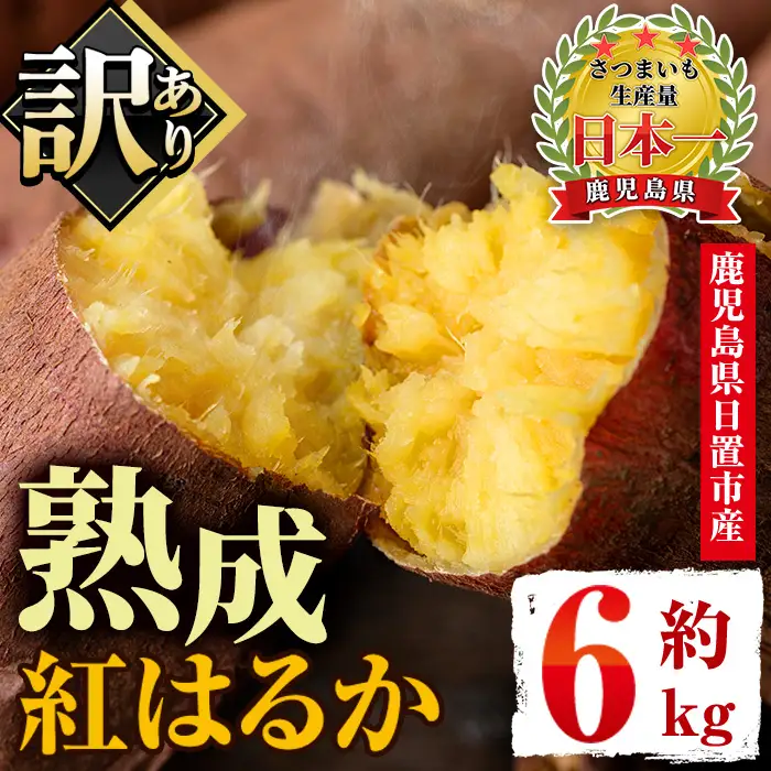 さつまいも サツマイモ 紅はるか 訳あり 6kg 末永商店 No.560-A