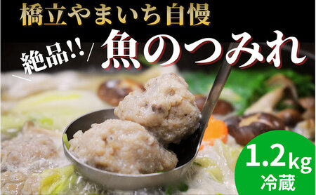 橋立やまいち自慢の魚のつみれ 4パックセット（冷蔵）1200g つみれ 魚 鍋 京都府 宮津市 myz02 myz11 myz17