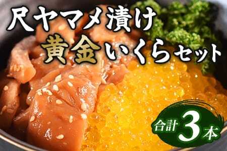 幻の尺ヤマメ漬け黄金イクラセット(合計3本) 幻の尺ヤマメ漬け(約70g×2本)、黄金イクラ(約80g×１) 国産 九州産 宮崎 いくら 魚卵 ヤマメ ヤマメ漬け 詰め合わせ 敬老の日 ギフト のし対応可能 贈答用 贈り物