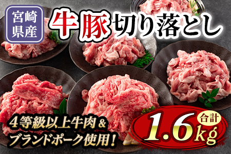 【数量限定】宮崎牛切り落とし牛肉(カタ肉) 豚肉(ウデ、モモ)