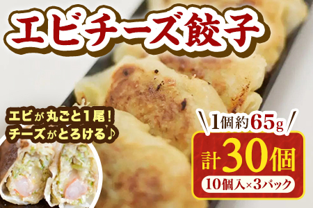 【数量限定！】エビチーズ餃子(10ヶ入×3パック)