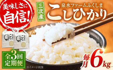 【新米】【全3回定期便】泉水のこしひかり 3kg×2袋 計6kg [APAJ010] 米