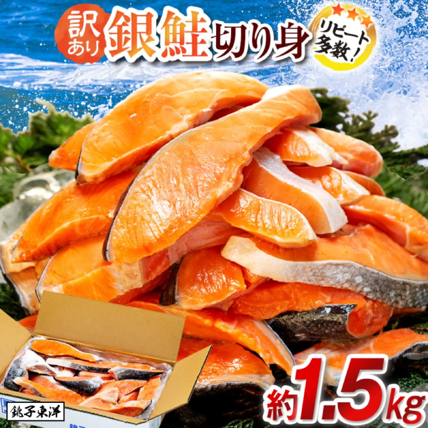 訳あり 銀鮭切身 約1.5kg サケ しゃけ 魚 鮭