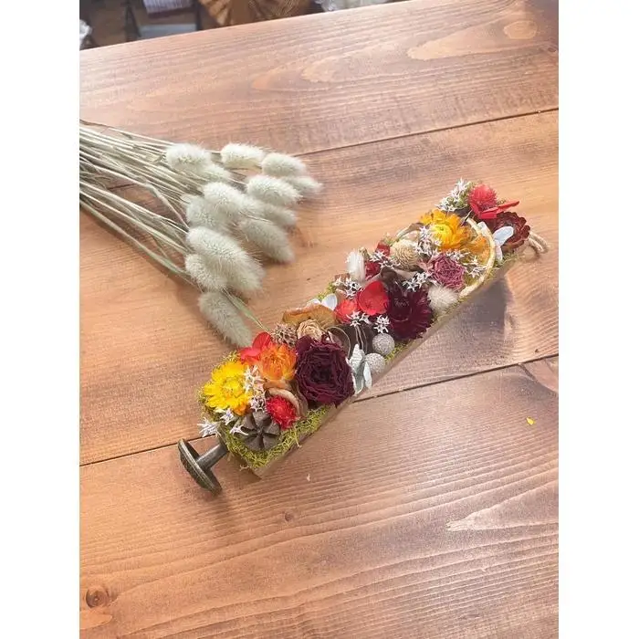 ドライフラワー バトンアレンジ（レッド）kukka【福岡市】 | 雑貨 日用品