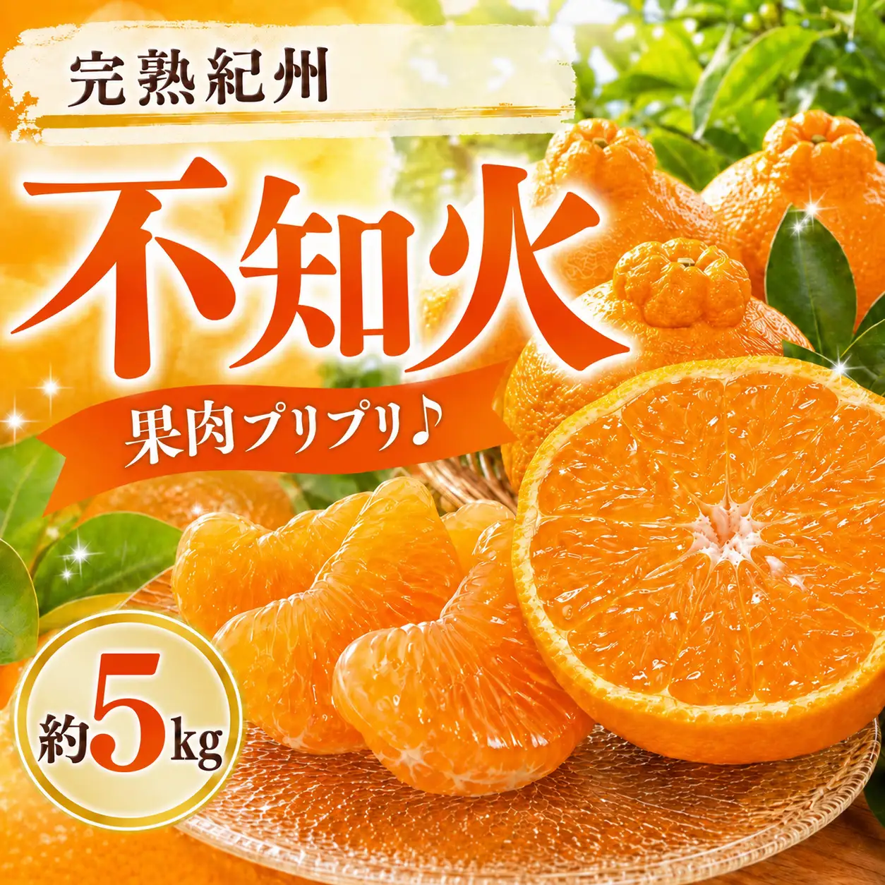果肉プリプリ♪　完熟紀州不知火 約5kg 【2027年2月下旬頃〜3月中旬頃発送】【Z-uot707A】