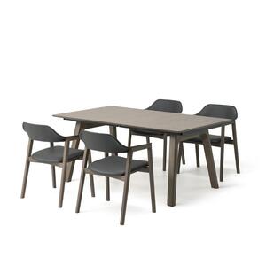 旭川家具 カンディハウス TEN D EXテーブル160×95&アームチェアー_04312