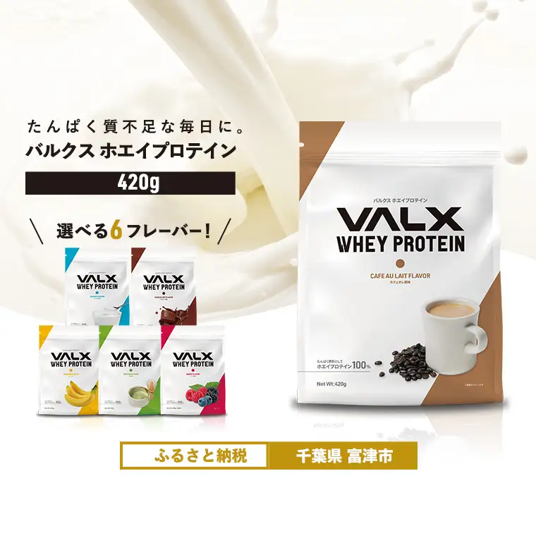 【最短5営業日以内発送】VALX ホエイプロテイン 420g カフェオレ風味 プロテイン カフェオレ