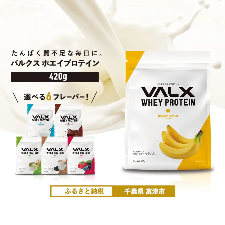 【7営業日以内発送】VALX ホエイプロテイン 420g バナナ風味 プロテイン バナナ