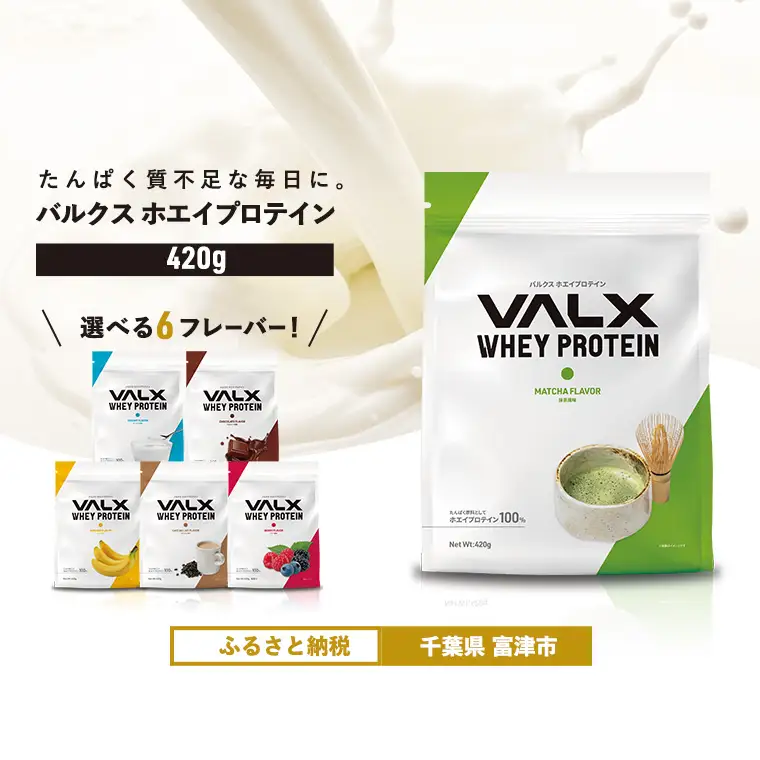 【最短5営業日以内発送】VALX ホエイプロテイン 420g 抹茶風味 プロテイン 抹茶