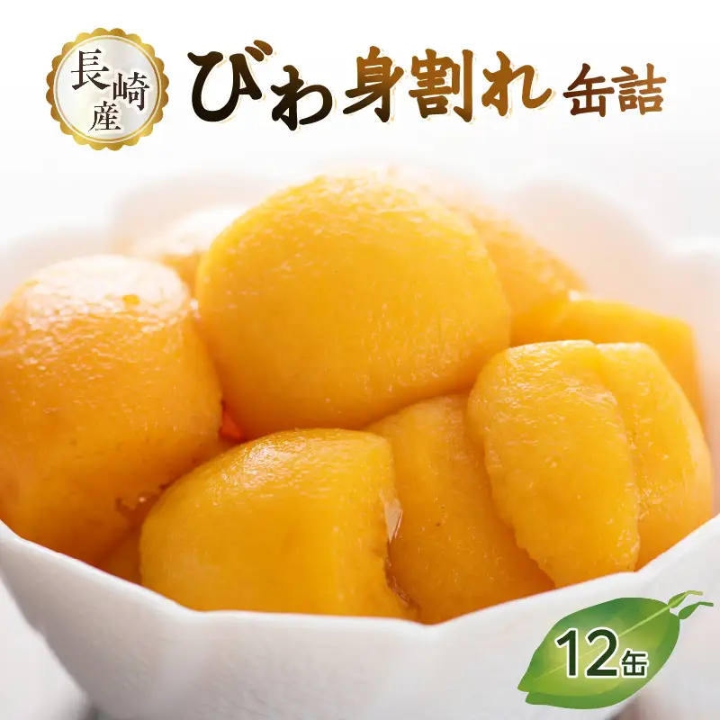 びわ缶詰身割れ 12缶入 枇杷 ビワ 007-030