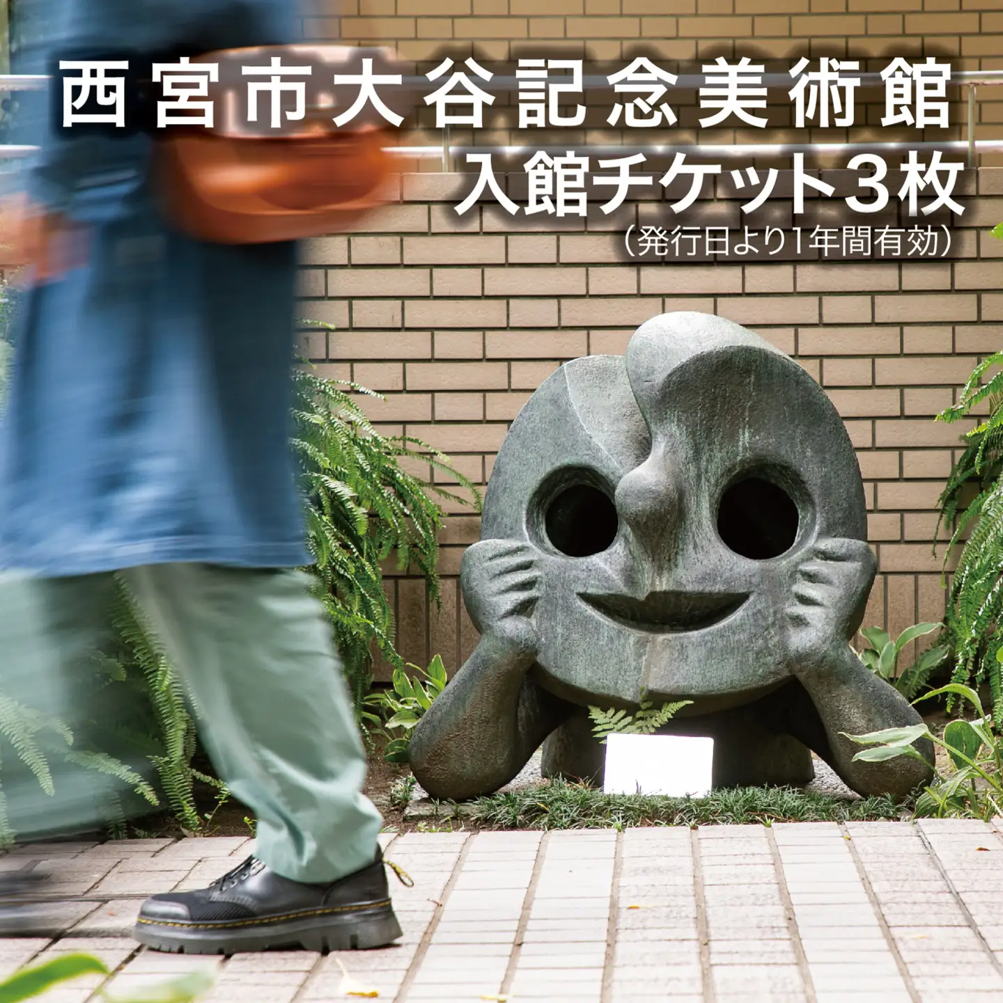 西宮市大谷記念美術館　入館チケット3枚(発行日から1年間有効) 美術館