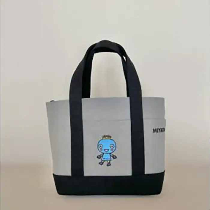 みやたんトートバッグ・グレー×ブラック トートバッグ