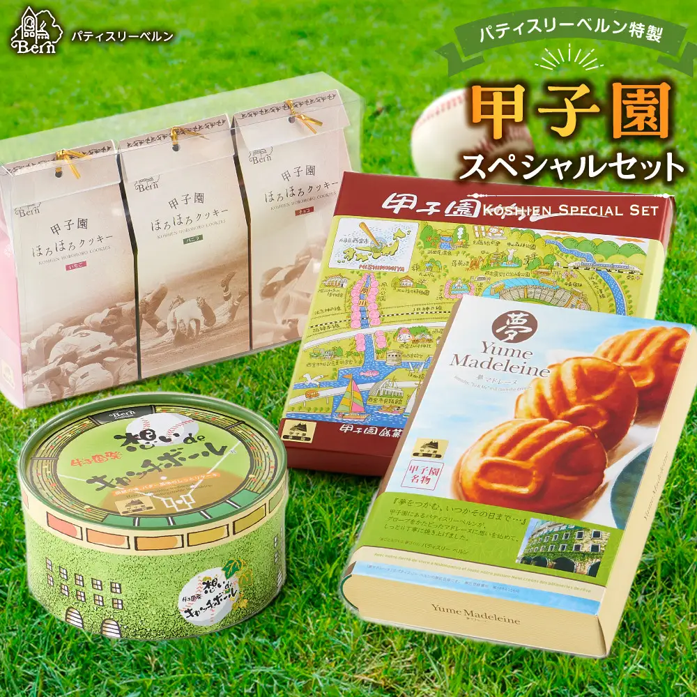 【西宮市の洋菓子】パティスリーベルン特製　甲子園スペシャルセット　洋菓子