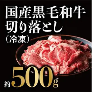 切り落とし 黒毛和牛 切り落とし 約500g(冷凍)