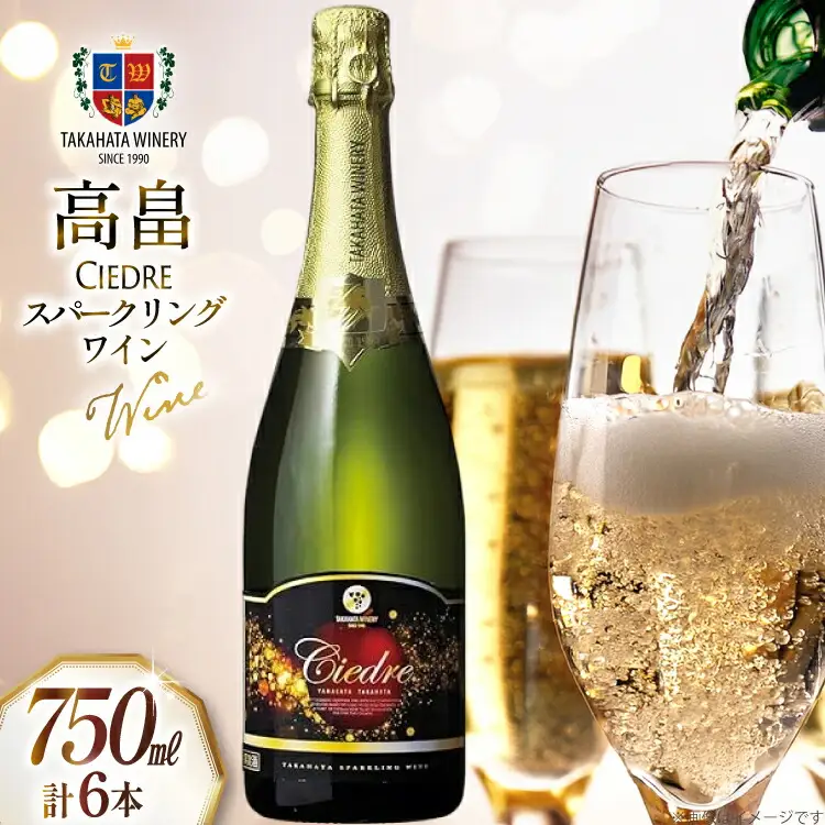 スパークリングワイン 高畠シードル 750ml 6本