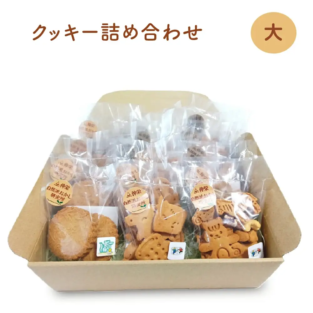 ヴィーガンの米粉クッキー詰め合わせ（大）　【12203-0279】