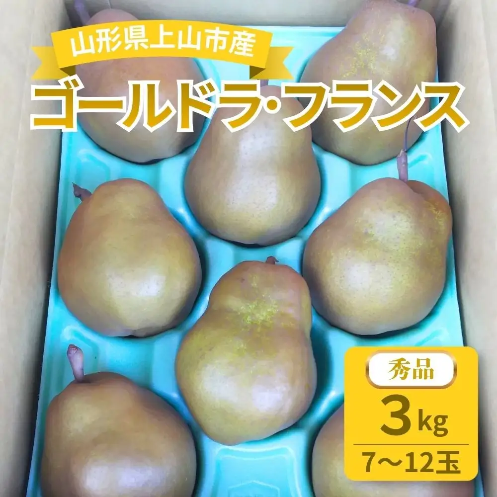 西洋梨（ゴールドラ・フランス）３ｋｇ　0017-2623