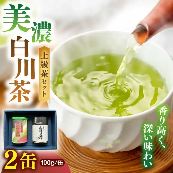 上級白川茶 2種セット 100g×2本 / ますぶち園[AWAC003]緑茶