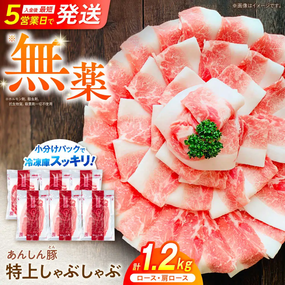 豚肉しゃぶしゃぶセット約1.2kg 藤井ファーム [AWAF001]豚ロース