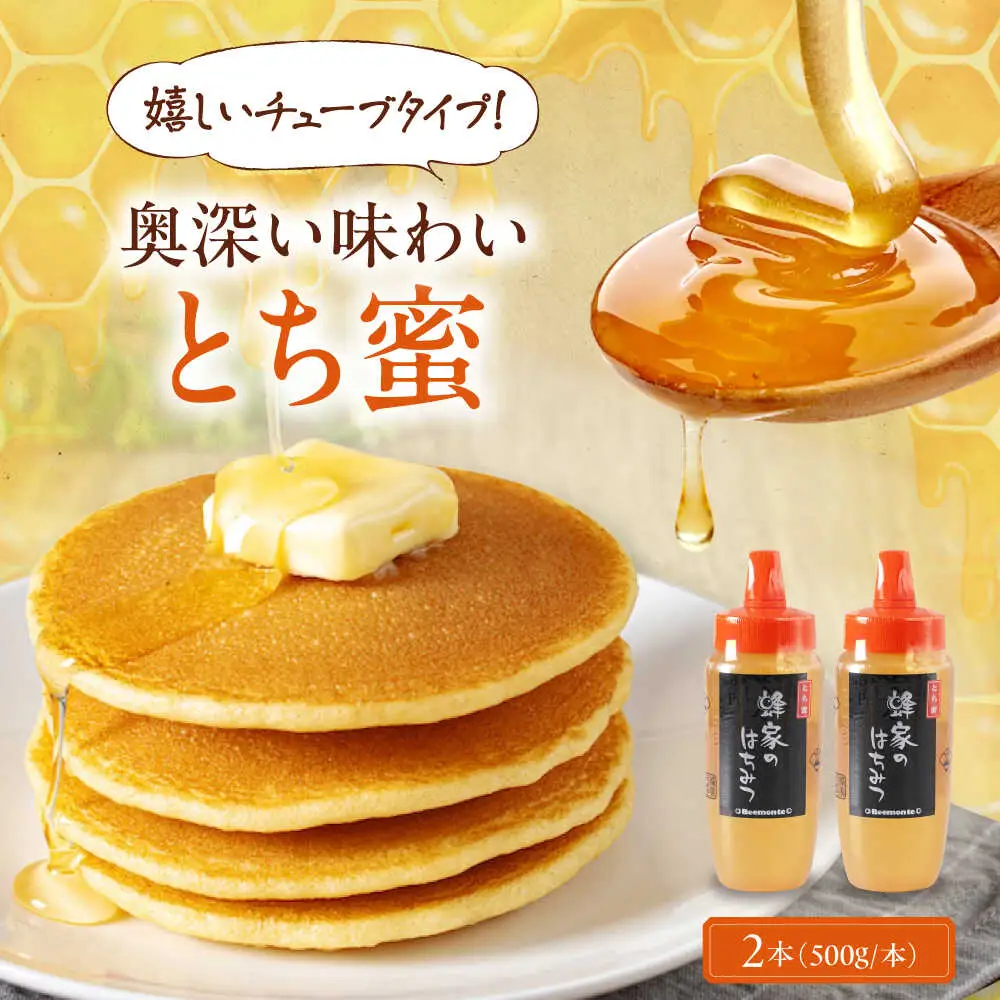 はちみつ とち蜜 500g 2本 はちみつ 国産 AJAS031