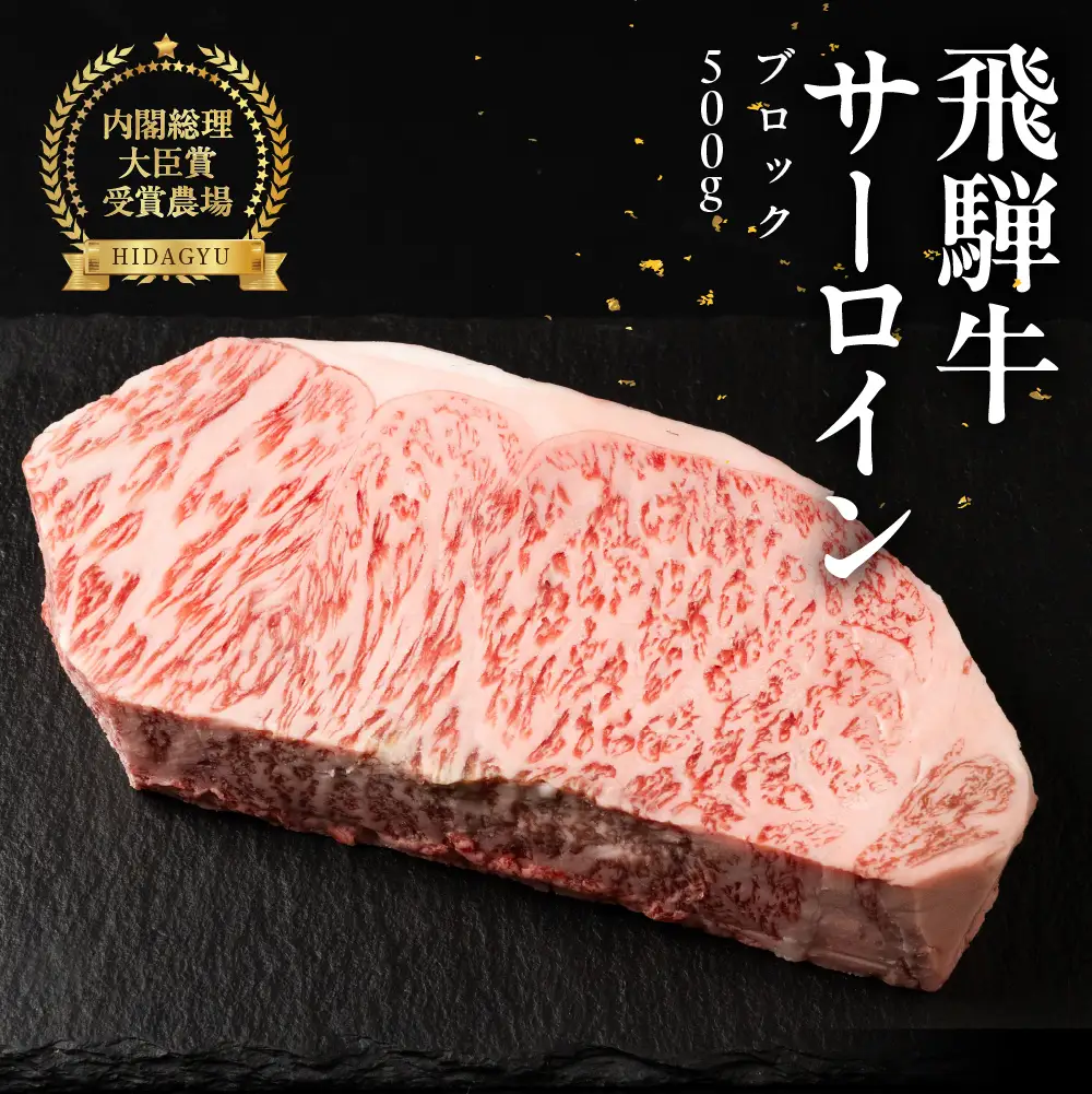 飛飛騨牛 サーロインブロック 500g 【22-42】