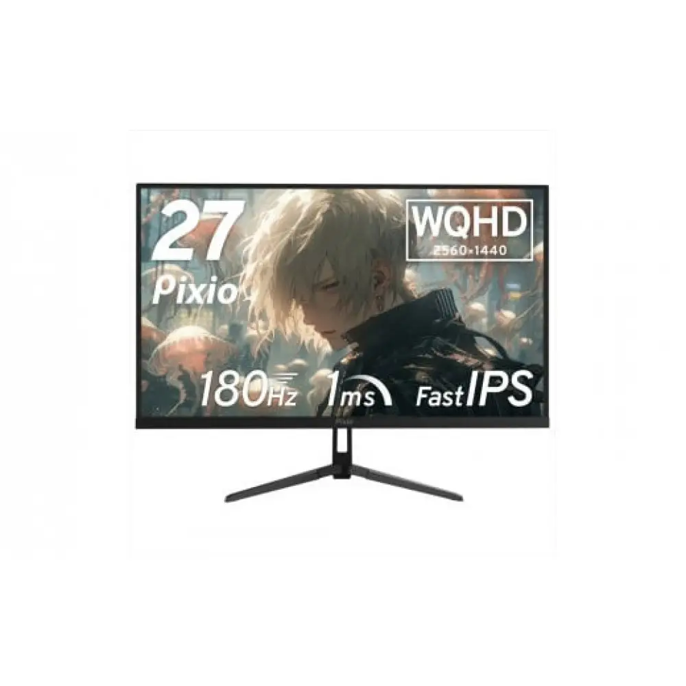 Pixio ゲーミングモニター 27インチ WQHD 180Hz IPS ブラック/黒