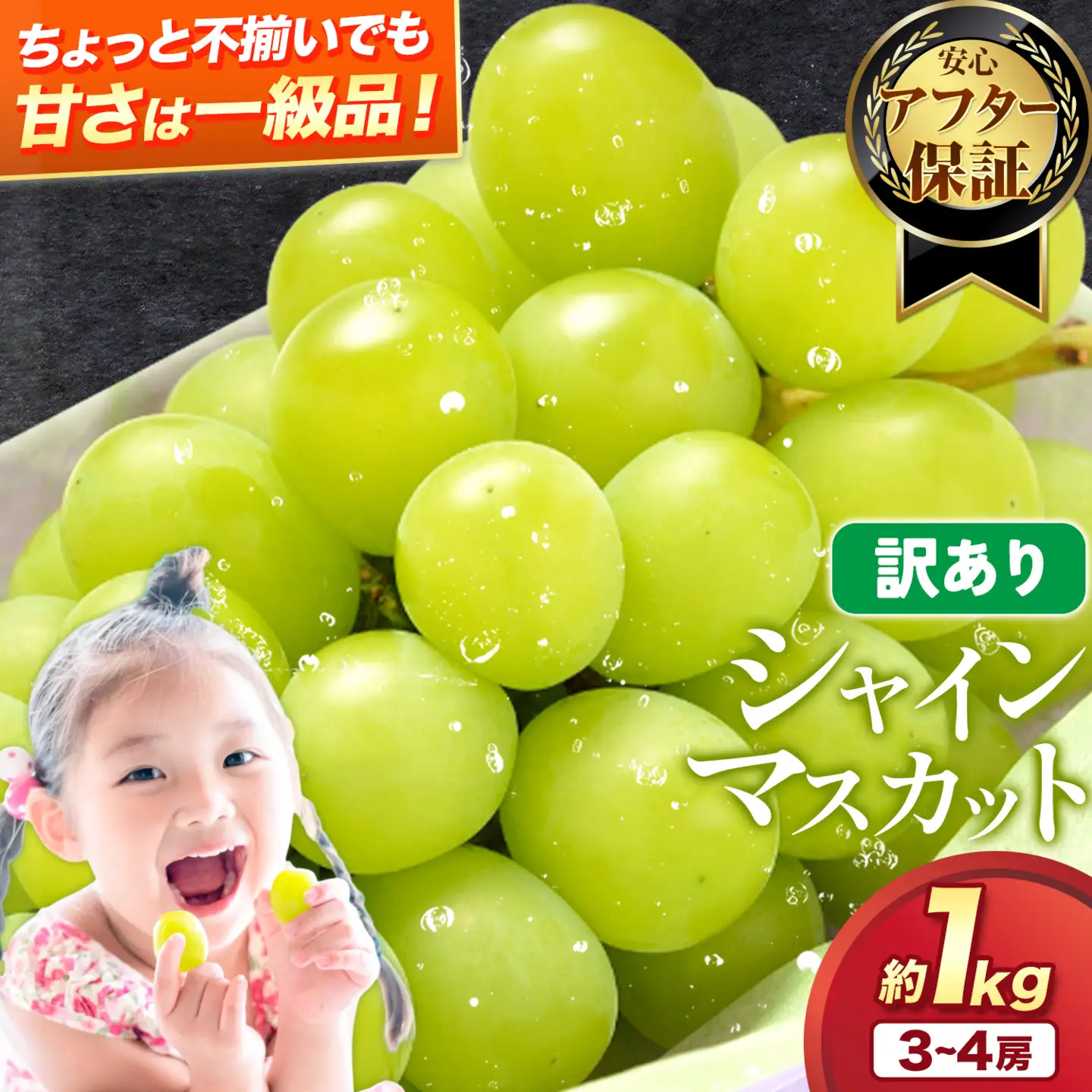 シャインマスカット 約1kg 訳あり