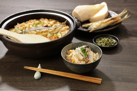 和歌山　海～山～川～の幸　炊き込みご飯の素３種セットA　（鮎・しらす・みかん鶏）各２～３人前(米２合用）(B1007-2)