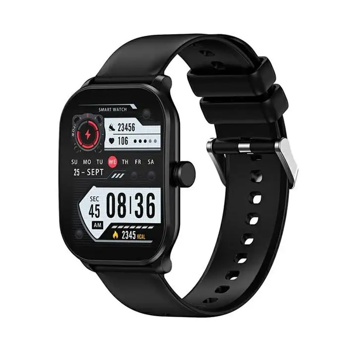 スマートウォッチ＜ブラック＞Bluetooth通話 直接通話できる 2.10インチ大画面 多機能 曲面タイプ 電話発信 着信