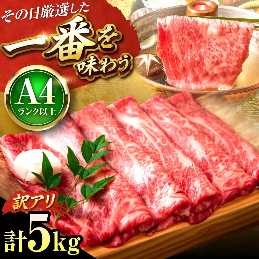 【訳あり】博多和牛スライス5kg [BGAB021]牛肉スライス 訳あり