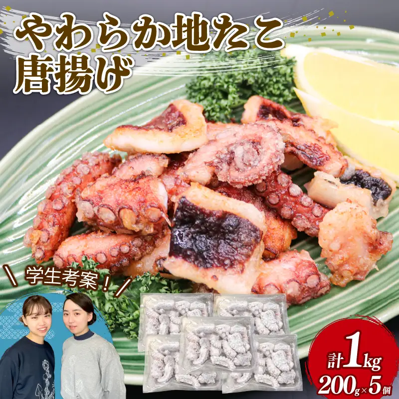 やわらか 地たこ 唐揚げ 200g×5 (計1kg)