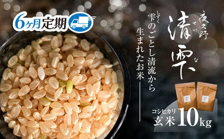 ＜6ヶ月定期便＞＜令和7年産＞ 京都夜久野産 清雫(せいな) コシヒカリ 玄米 (10kg×6回) ふるさと納税 福知山市 令和7年度産 先行 定期便 選べる 容量 回数 玄米 夜久野 京都 【fc-DB005-C06】【合同会社夜久野清雫】