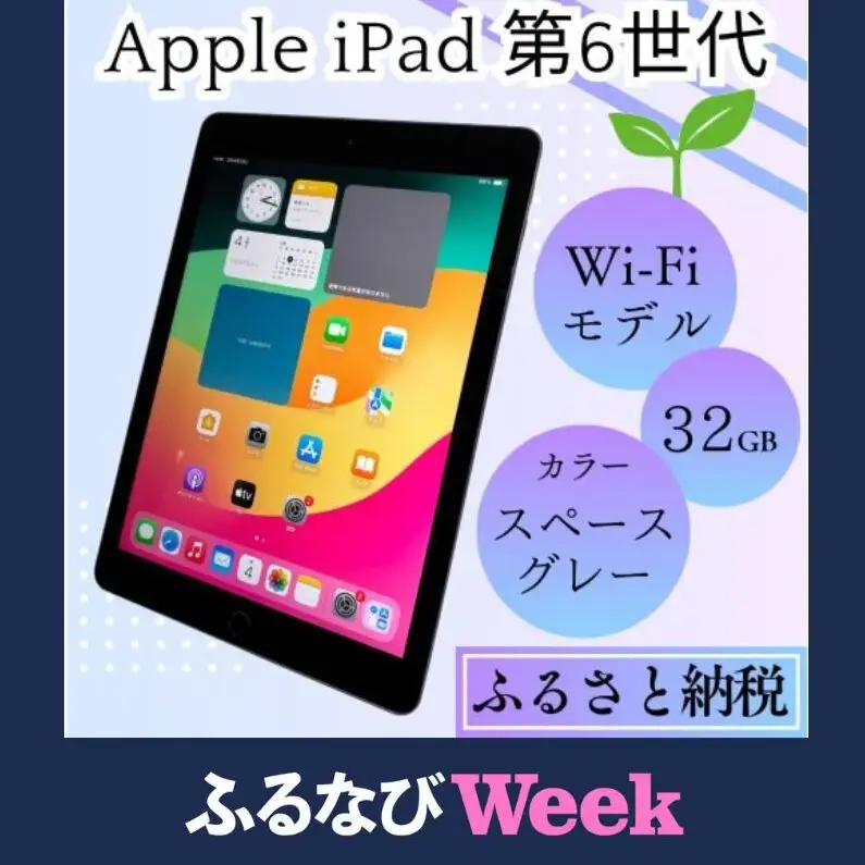 【ふるなびWEEK対象】【ふるさと納税】iPad 第6世代 32GB Wi-Fiモデル（スペースグレー） Apple 中古品