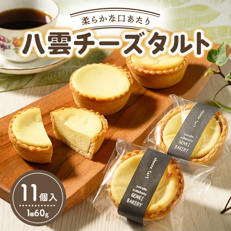 八雲チーズタルト　60g×11個入 | タルト セット 人気 北海道 ランキング スイーツ お菓子 洋菓子 デザート デザート詰め合わせ 詰合せ 詰め合わせ お楽しみ おすすめ