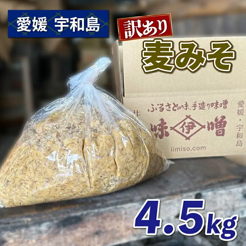 【マツコの知らない世界で紹介！】 業務用 訳あり 味噌 麦みそ 約4.5kg 井伊商店 全麦麹味噌 [J010-108002]