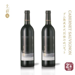 【数量限定】「早池峰の恵み」モリタワイン　ダム貯蔵熟成　カベルネ・ソーヴィニヨン 2本セット 年代別飲み比べコンプリートセット 【2153】