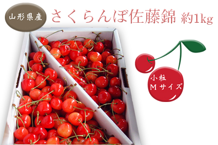 【2027年発送】「秀品」さくらんぼ佐藤錦1kg（M玉・バラ詰）_H036(R9)