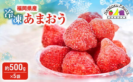 あまおう いちご 福岡県産 あまおう【約500g×5袋】【冷凍】