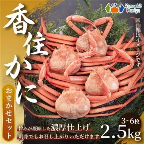 香住がに　おまかせセット　約2.5kg(3～6枚)【配送不可地域：離島】【1606120】