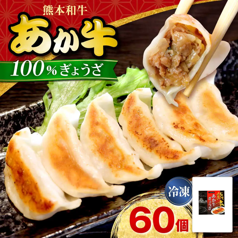 あか牛ぎょうざセット 60個  ぎょうざ[AYCQ003]