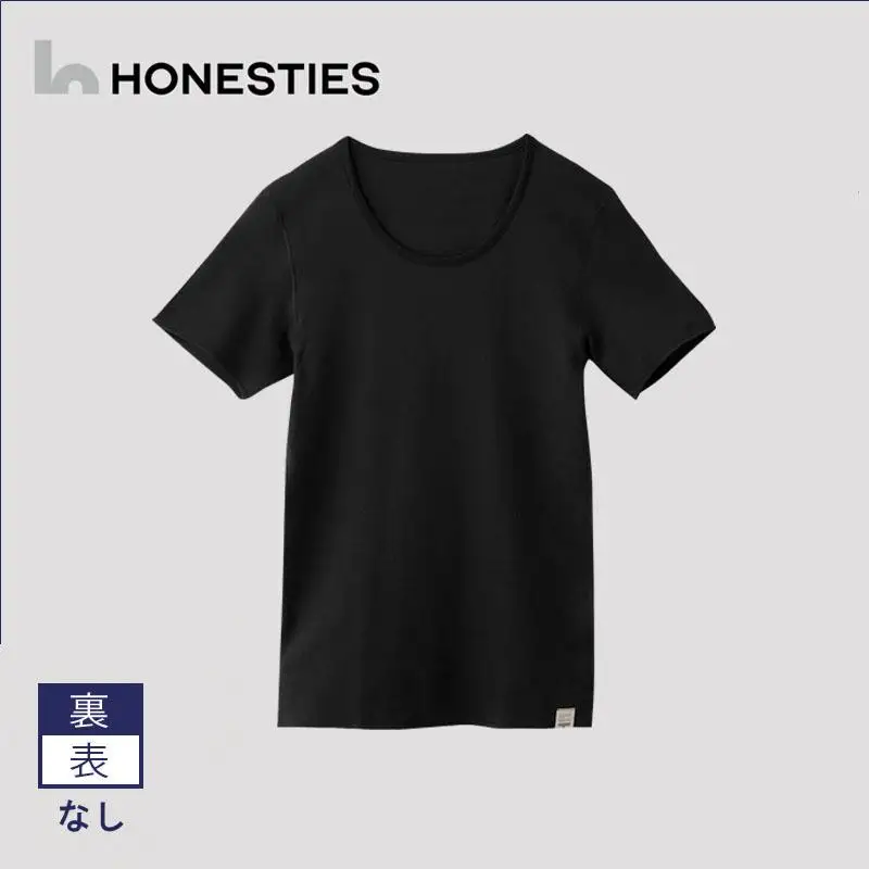 [MENS]裏表なし インナープレミアム Tシャツ XL(黒) 2枚 メンズ 10,800円
