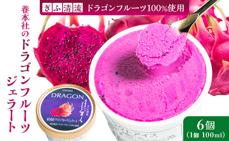 養本社のドラゴンフルーツジェラート　6個入 お菓子｜果物 フルーツ 旬 採れたて お取り寄せ お取り寄せグルメ デザート スイーツ おやつ 贈答用 贈り物 ギフト プレゼント 