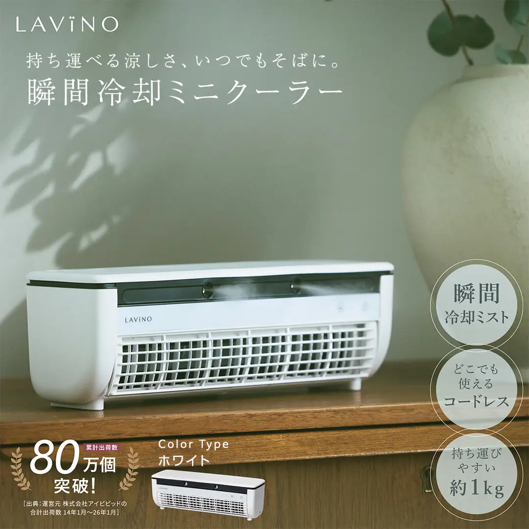 LAVINO クールエアーミスト (ホワイト）