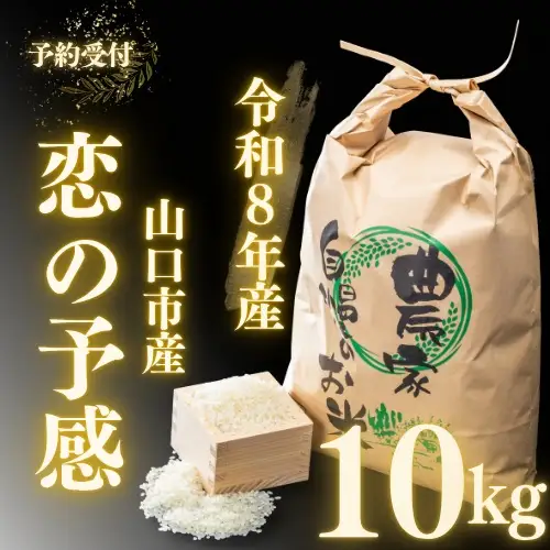 D567 農家直送！山口市産新米「恋の予感」精米10kg