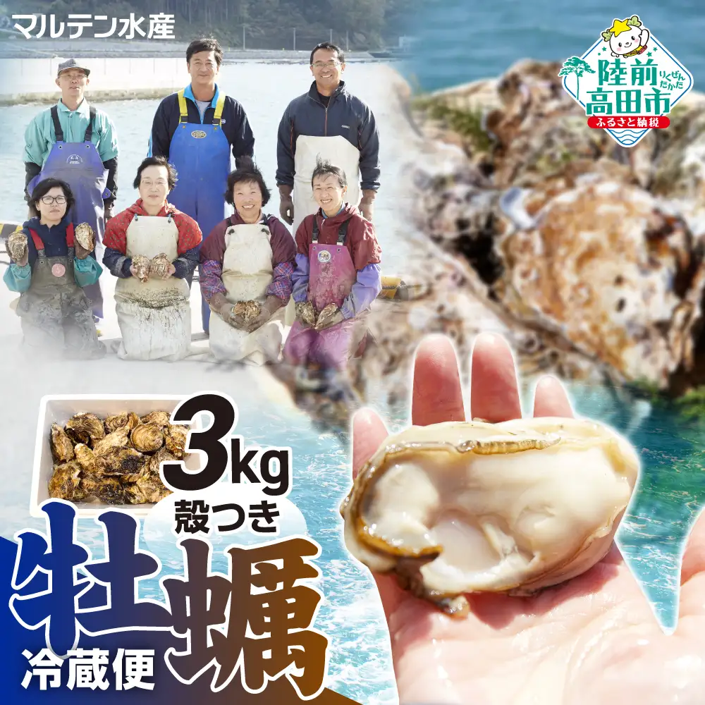 【先行予約】 訳あり 牡蠣 殻付き牡蠣 約3kg 【 三陸産 旬 産地直送 】